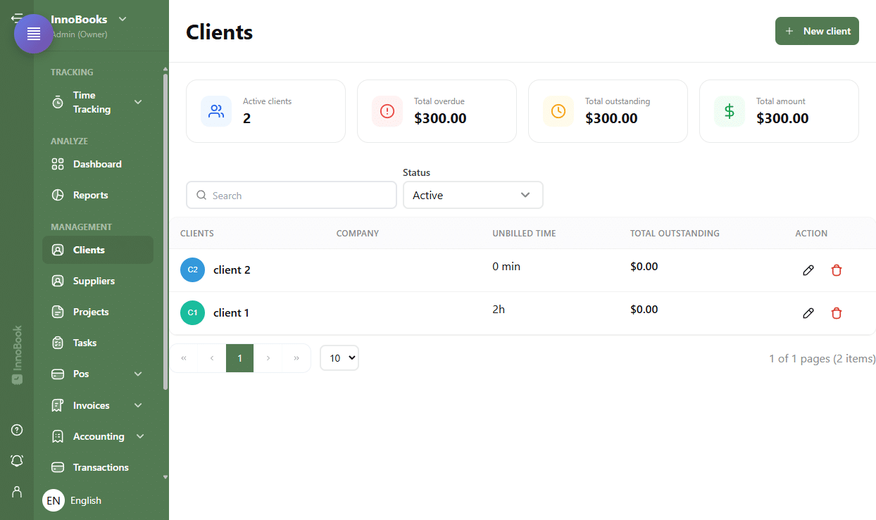 Manage your client directory
