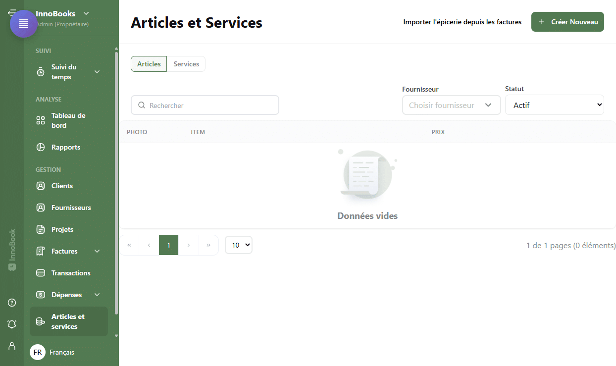 Comment créer un article ou un service