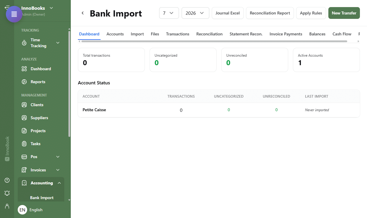 How to import and reconcile your bank transactions