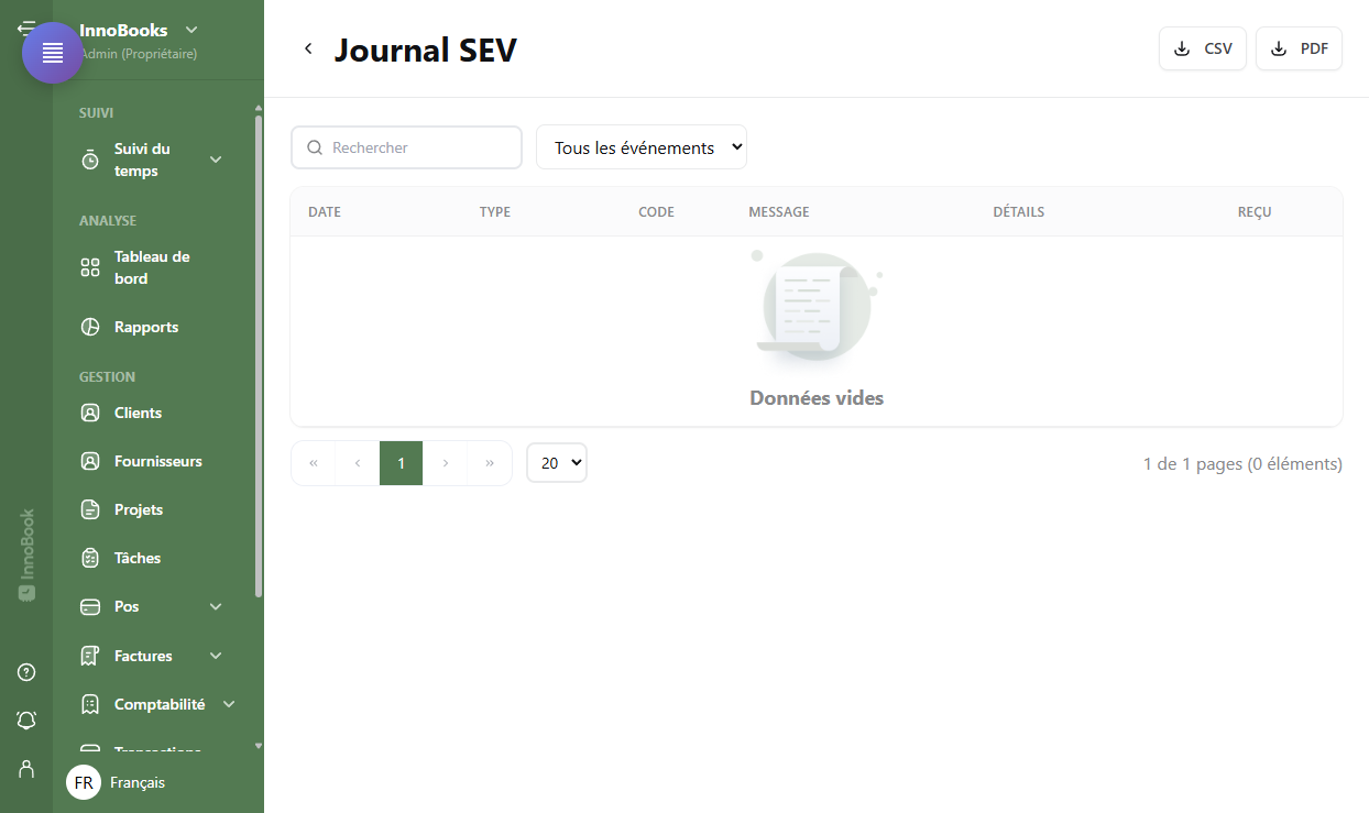 Consulter votre journal SEV et vos transmissions