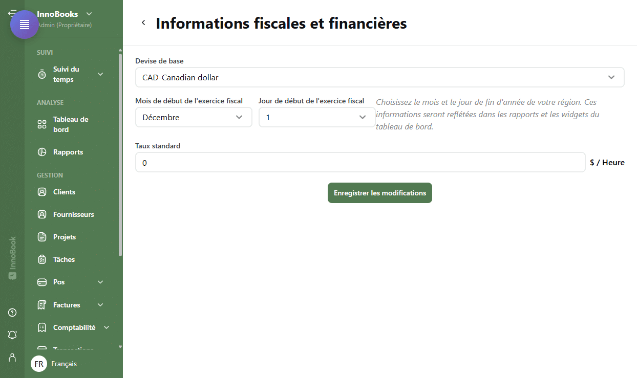 Définir vos préférences fiscales et financières