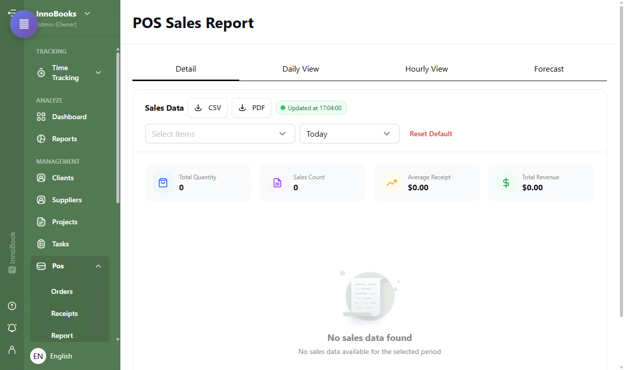 Analyze your POS sales