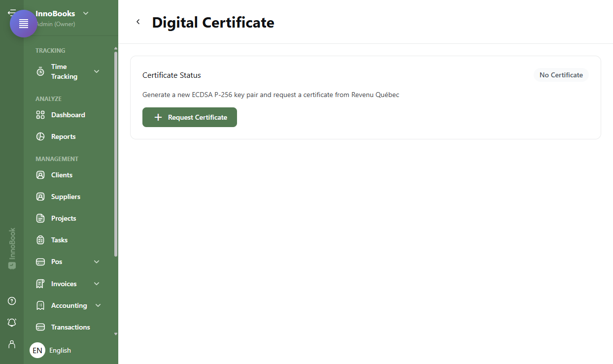 Install your Revenu Québec digital certificate